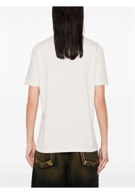 White text-embroidered T-shirt Golden goose - women GOLDEN GOOSE | GWP01220P00162811946